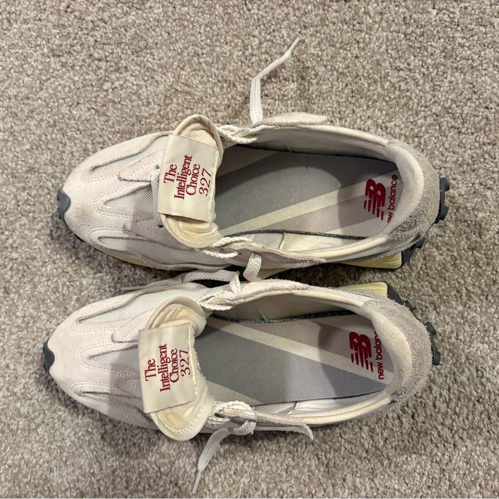 New Balance 327 Sea Salt Raincloud Sneaker Unisex 9 Mens 10.5 Womens - Picture 7 of 11